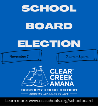  School board election graphic